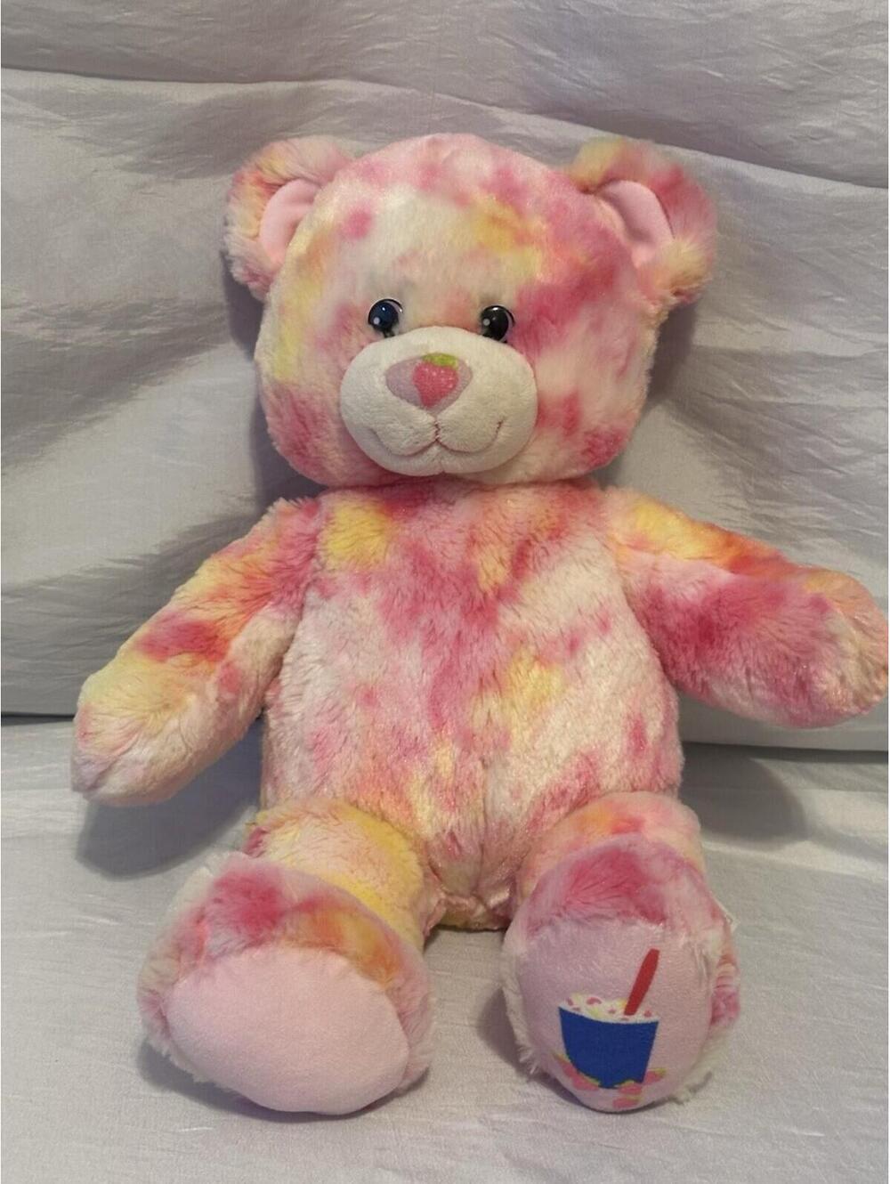 Pink Build A Bear Dairy Queen Strawberry Cheesecake Blizzard Plush 16"